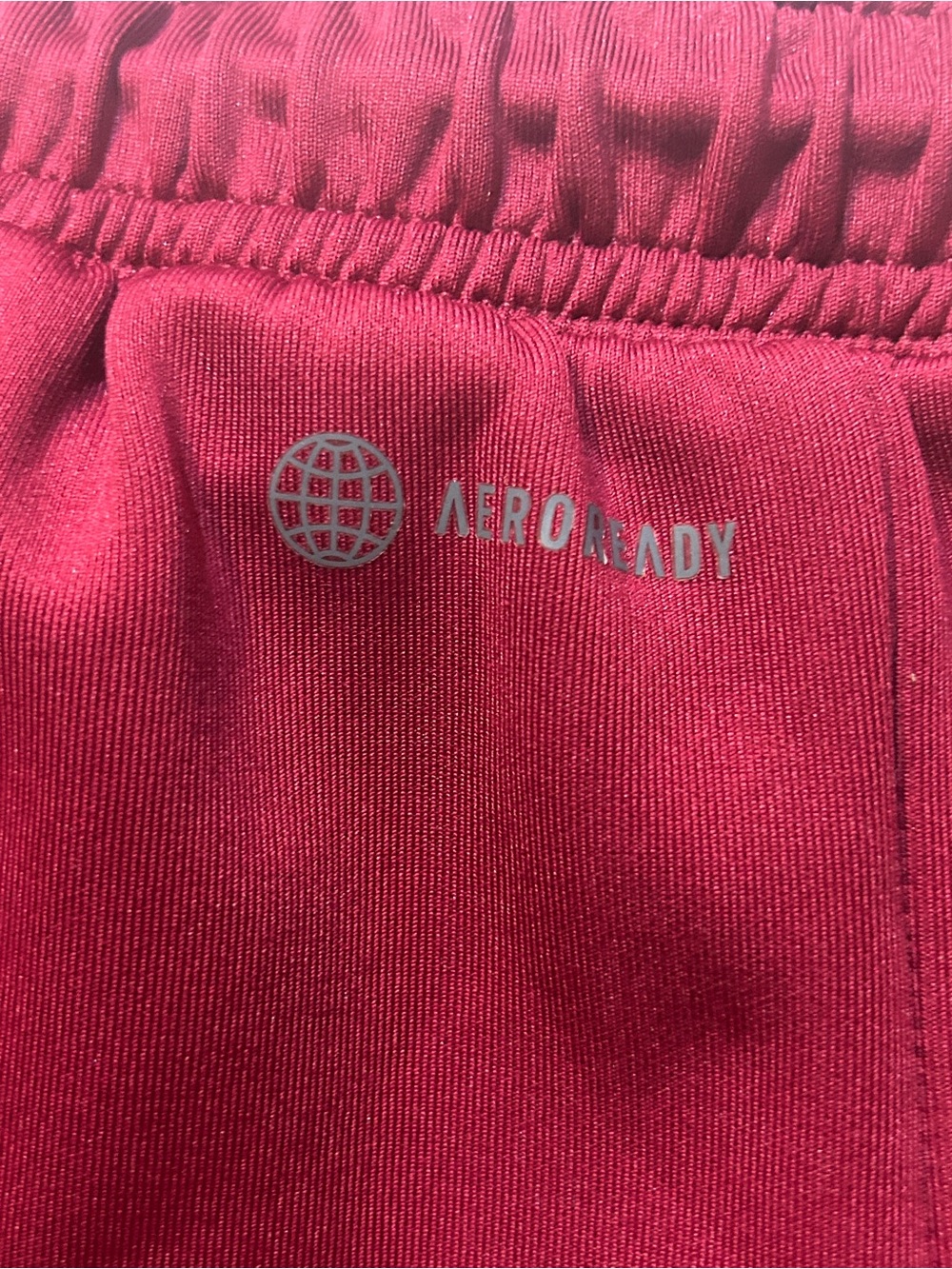 Adidas AeroReady Wide Leg Track Pants Burgundy Red Size Large Zoe Saldana - Picture 2 of 9